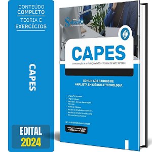 Apostila CAPES 2024 - Comum aos Cargos de Analista em Ciência e Tecnologia