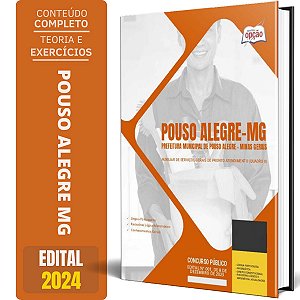 Apostila Prefeitura de Pouso Alegre MG 2024 - Auxiliar de Serviços Gerais de Pronto Atendimento (Quadro II)