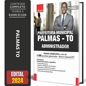 Apostila Prefeitura De Palmas To 2024 - Administrador