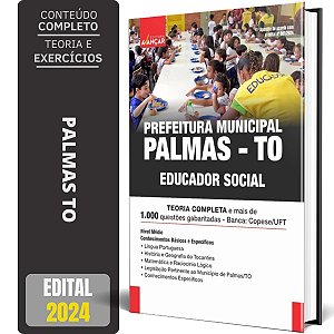 Apostila Prefeitura De Palmas To 2024 - Educador Social