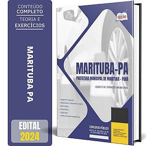 Apostila Prefeitura de Marituba PA 2024 - Agente de Trânsito Municipal