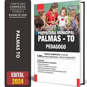 Apostila Prefeitura De Palmas To 2024 - Pedagogo