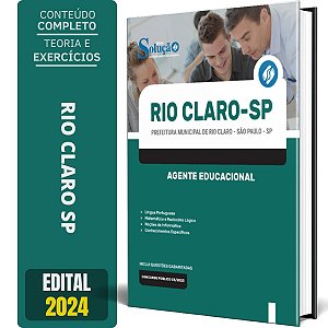 Apostila Prefeitura de Rio Claro SP 2024 - Agente Educacional
