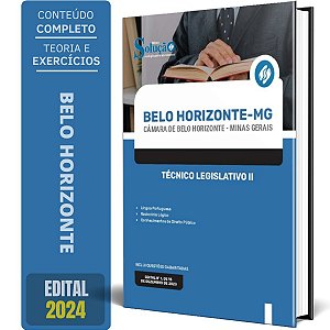 Apostila Câmara de Belo Horizonte MG 2024 - Técnico Legislativo II