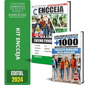 Kit Apostila Encceja Ensino Fundamental + Caderno De Testes 2024