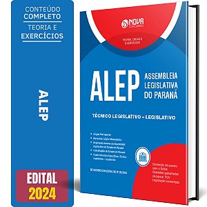 Apostila ALEP PR 2024 - Técnico Legislativo - Legislativo