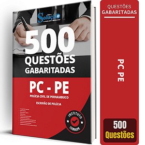 Caderno de Questões PC-PE 2024 - Escrivão de Polícia