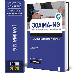 Apostila Prefeitura de Joaíma MG 2024 - Agente de Serviços Públicos