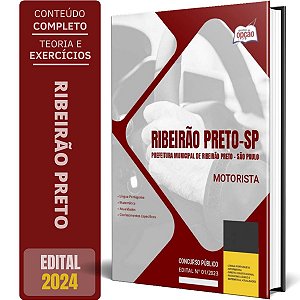 Apostila Prefeitura de Ribeirão Preto SP 2024 - Motorista