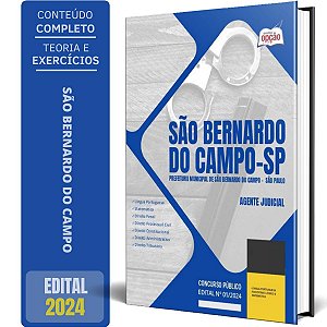 Apostila Prefeitura de São Bernardo do Campo SP 2024 - Agente Judicial