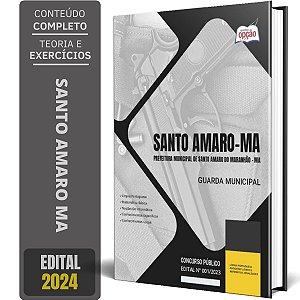 Apostila Prefeitura de Santo Amaro MA 2024 - Guarda Municipal