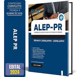 Apostila Concurso ALEP PR 2024 - Técnico Legislativo - Legislativo
