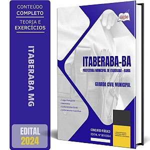 Apostila Prefeitura de Itaberaba BA 2024 - Guarda Civil Municipal
