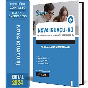 Apostila Prefeitura de Nova Iguaçu RJ 2024 - Auxiliar Administrativo 3