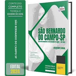 Apostila Prefeitura de São Bernardo do Campo SP 2024 - Assistente Social