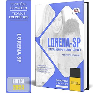 Apostila Prefeitura de Lorena SP 2024 - Assistente de Creche