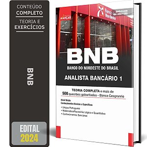 Apostila Bnb 2024 - Banco Do Nordeste - Analista Bancário