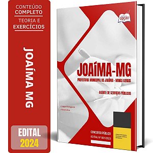 Apostila Prefeitura de Joaíma MG 2024 - Agente de Serviços Públicos