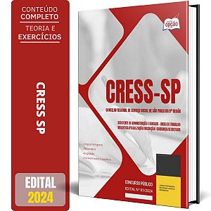 Apostila CRESS SP 2024 - Assistente de Administração e Serviços