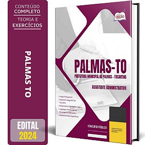 Apostila Prefeitura de Palmas TO 2024 - Assistente Administrativo