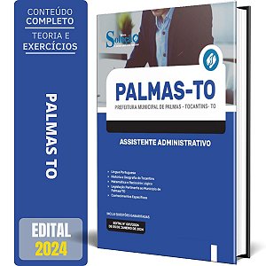 Apostila Prefeitura de Palmas TO 2024 - Assistente Administrativo