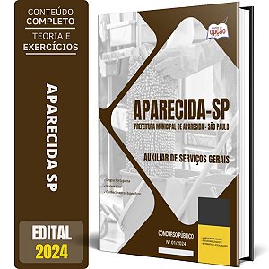 Apostila Prefeitura de Aparecida SP 2024 - Auxiliar de Serviços Gerais