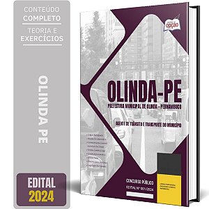 Apostila Prefeitura de Olinda PE 2024 - Agente de Trânsito e Transporte do Município