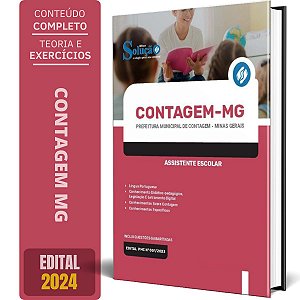 Apostila Prefeitura de Contagem MG 2024 - Assistente Escolar