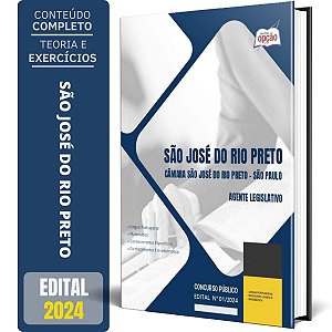 Apostila Câmara de São José do Rio Preto SP 2024 - Agente Legislativo