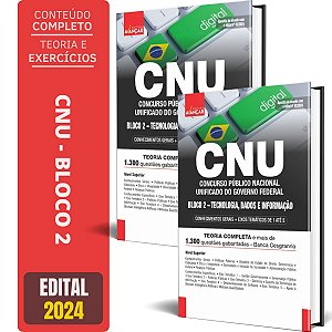Apostila Completa CNU 2024 - BLOCO  2 - Conhecimentos Gerais E Específicos ( Tecnologia, Dados E Informação )