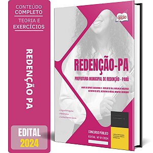 Apostila Prefeitura de Redenção PA 2024 - Agente de Suporte Educacional II