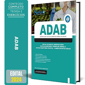 Apostila ADAB 2024 - Fiscal Estadual Agropecuário - Defesa Sanitária e Inspeção Animal e Sanitária Vegetal