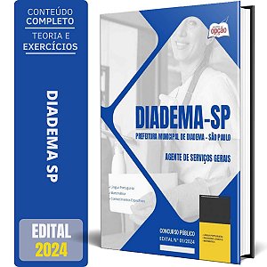 Apostila Prefeitura de Diadema SP 2024 - Agente de Serviços Gerais