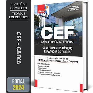 Apostila Caixa Econômica Federal CEF 2024 - CONHECIMENTOS BÁSICOS