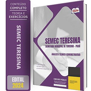 Apostila SEMEC Teresina PI 2024 - Analista Técnico Administrativo