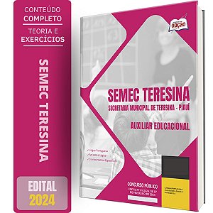 Apostila SEMEC Teresina PI 2024 - Auxiliar Educacional