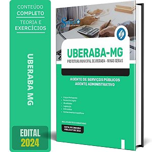 Apostila Prefeitura de Uberaba MG 2024 - Agente de Serviços Públicos - Agente Administrativo