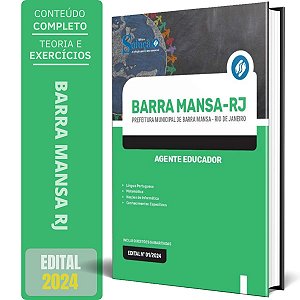 Apostila Prefeitura de Barra Mansa RJ 2024 - Agente Educador