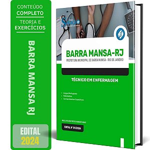Apostila Prefeitura de Barra Mansa RJ 2024 - Técnico em Enfermagem