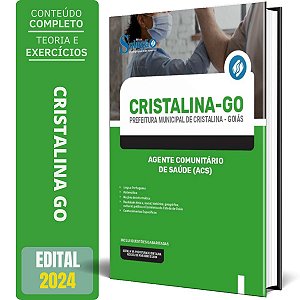 Apostila Prefeitura de Cristalina GO 2024 - Agente Comunitário de Saúde (ACS)
