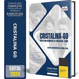Apostila Prefeitura de Cristalina GO 2024 - Agente Comunitário de Saúde (ACS)