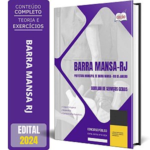 Apostila Prefeitura de Barra Mansa RJ 2024 - Auxiliar de Serviços Gerais
