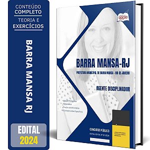 Apostila Prefeitura de Barra Mansa RJ 2024 - Agente Disciplinador