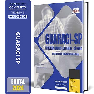 Apostila Prefeitura de Guaraci SP 2024 - Auxiliar de Atendimento Educacional