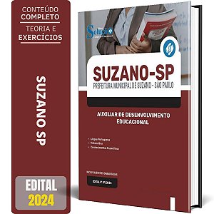 Apostila Prefeitura de Suzano SP 2024 - Auxiliar de Desenvolvimento Educacional