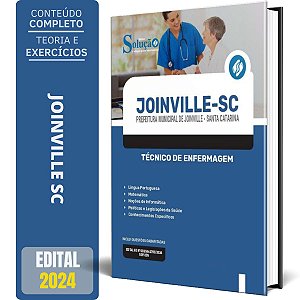 Apostila Prefeitura de Joinville SC 2024 - Técnico de Enfermagem