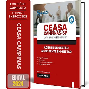 Apostila CEASA Campinas SP 2024 - Agente de Gestão - Assistente em Gestão