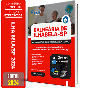 Apostila Prefeitura de Ilhabela SP 2024 - Professor de Educação Infantil - PEB 1