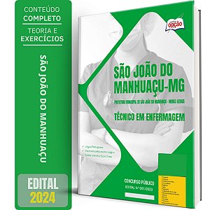 Apostila Prefeitura de São João do Manhuaçu MG 2024 - Técnico em Enfermagem