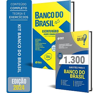 Kit Apostila Concurso Banco Do Brasil Escriturário Agente 2024